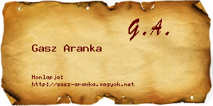 Gasz Aranka névjegykártya